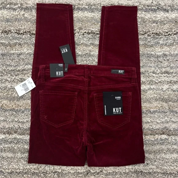 KUT From The Kloth Diana Skinny Corduroy Jeans Sz 2 NWTKUT Diana Skinny NEW-